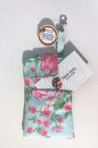 Case para celular floral com bolso