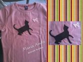 Camiseta Gatinho e Borboleta